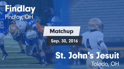 Matchup: Findlay vs. St. John's Jesuit  2016