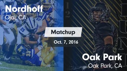 Matchup: Nordhoff vs. Oak Park  2016
