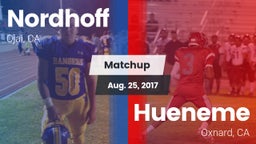 Matchup: Nordhoff vs. Hueneme  2017