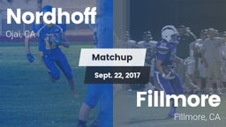 Matchup: Nordhoff vs. Fillmore  2017