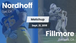 Matchup: Nordhoff vs. Fillmore  2018