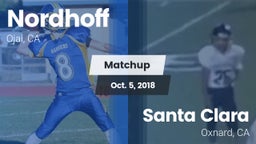 Matchup: Nordhoff vs. Santa Clara  2018