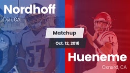 Matchup: Nordhoff vs. Hueneme  2018