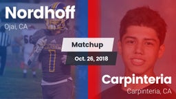 Matchup: Nordhoff vs. Carpinteria  2018