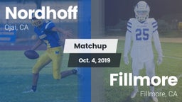 Matchup: Nordhoff vs. Fillmore  2019