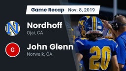 Recap: Nordhoff  vs. John Glenn  2019