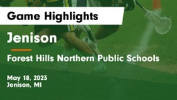 Jenison   vs Forest Hills Northern Public Schools Game Highlights - May 18, 2023