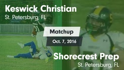 Matchup: Keswick Christian vs. Shorecrest Prep  2016