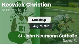 Matchup: Keswick Christian vs. St. John Neumann Catholic  2017