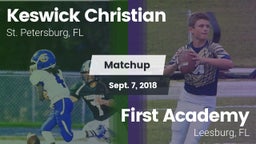 Matchup: Keswick Christian vs. First Academy  2018