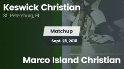 Matchup: Keswick Christian vs. Marco Island Christian 2018