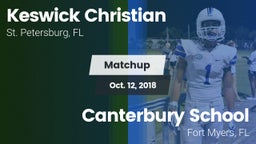 Matchup: Keswick Christian vs. Canterbury School 2018