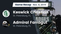 Recap: Keswick Christian  vs. Admiral Farragut  2019