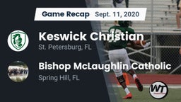 Recap: Keswick Christian  vs. Bishop McLaughlin Catholic  2020