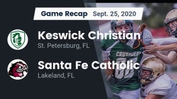 Recap: Keswick Christian  vs. Santa Fe Catholic  2020