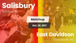 Matchup: Salisbury vs. East Davidson  2017