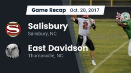 Recap: Salisbury  vs. East Davidson  2017