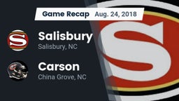 Recap: Salisbury  vs. Carson  2018
