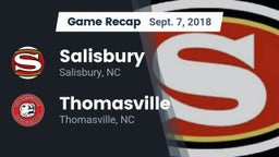 Recap: Salisbury  vs. Thomasville  2018