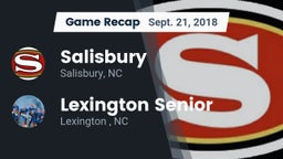Recap: Salisbury  vs. Lexington Senior  2018
