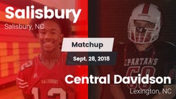 Matchup: Salisbury vs. Central Davidson  2018