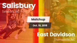 Matchup: Salisbury vs. East Davidson  2018