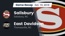 Recap: Salisbury  vs. East Davidson  2018