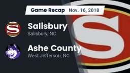 Recap: Salisbury  vs. Ashe County  2018