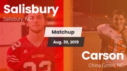 Matchup: Salisbury vs. Carson  2019