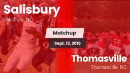 Matchup: Salisbury vs. Thomasville  2019