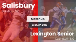 Matchup: Salisbury vs. Lexington Senior  2019