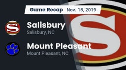 Recap: Salisbury  vs. Mount Pleasant  2019