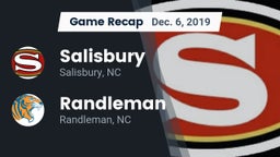 Recap: Salisbury  vs. Randleman  2019