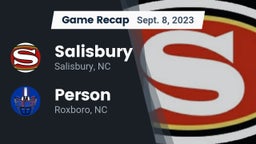 Recap: Salisbury  vs. Person  2023