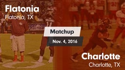Matchup: Flatonia vs. Charlotte  2016
