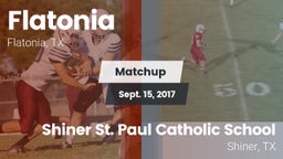 Matchup: Flatonia vs. Shiner St. Paul Catholic School 2017