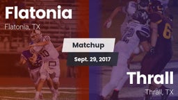 Matchup: Flatonia vs. Thrall  2017