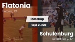 Matchup: Flatonia vs. Schulenburg  2018