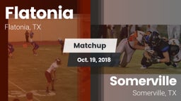 Matchup: Flatonia vs. Somerville  2018