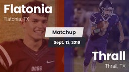 Matchup: Flatonia vs. Thrall  2019