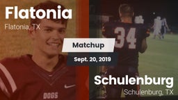 Matchup: Flatonia vs. Schulenburg  2019