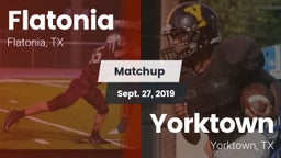 Matchup: Flatonia vs. Yorktown  2019