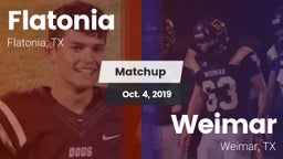 Matchup: Flatonia vs. Weimar  2019
