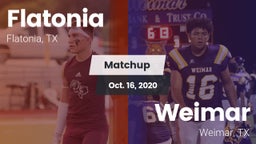 Matchup: Flatonia vs. Weimar  2020