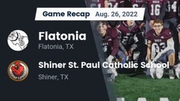 Recap: Flatonia  vs. Shiner St. Paul Catholic School 2022