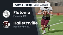Recap: Flatonia  vs. Hallettsville  2022