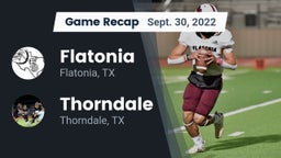 Recap: Flatonia  vs. Thorndale  2022