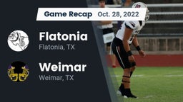 Recap: Flatonia  vs. Weimar  2022