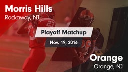 Matchup: Morris Hills vs. Orange  2016