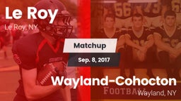 Matchup: Le Roy vs. Wayland-Cohocton  2017